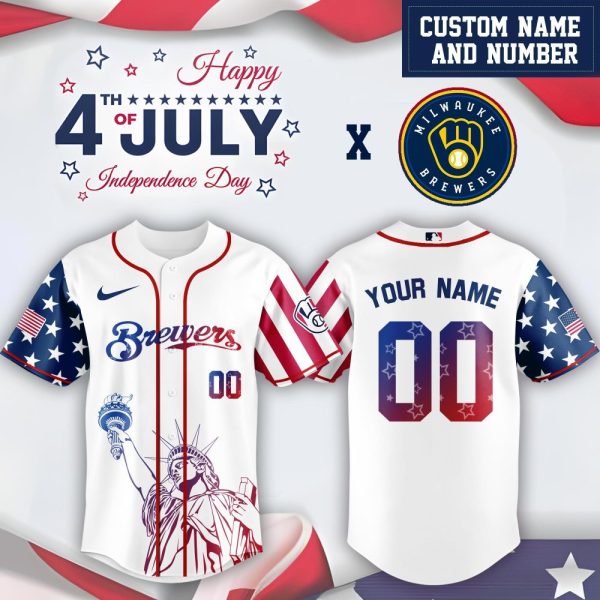 Milwaukee Brewers Mlb X Bluey And Bingo Special Edition Custom Baseball Jersey
