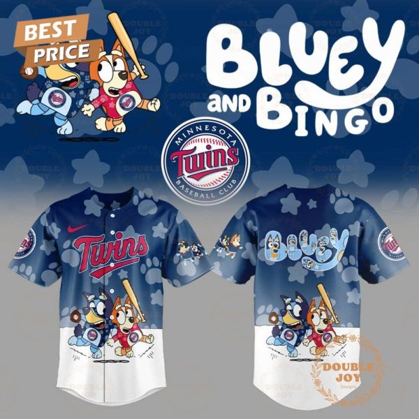 Minnesota Twins Mlb X Bluey Night 2025 Limited Edition Baseball Jersey