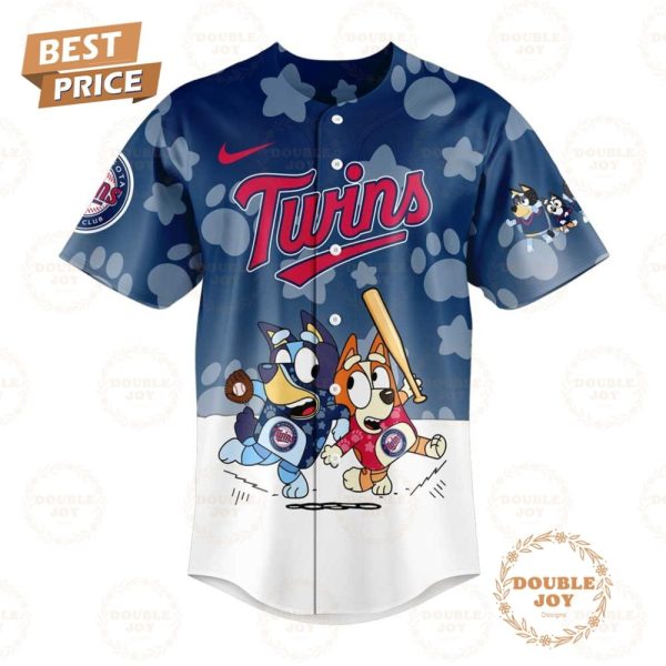 Minnesota Twins Mlb X Bluey Night 2025 Limited Edition Baseball Jersey