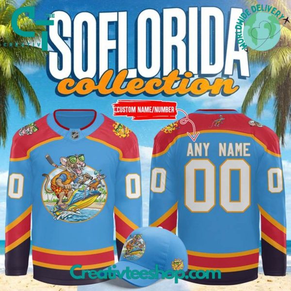 Florida Panthers Soflorida Special Blue Hockey Jersey