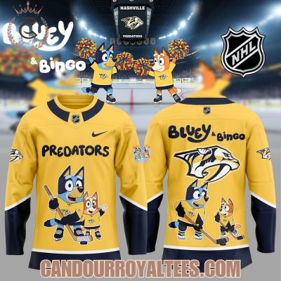 Nashville Predators Bluey And Bingo Jersey