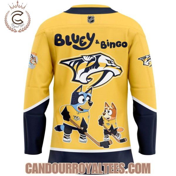 Nashville Predators Bluey And Bingo Jersey