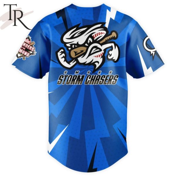 Vibrant Blue Omaha Jersey – Stylish Lightning Design For Sports Fans
