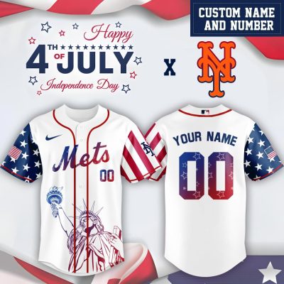 New York Mets Mlb X Bluey And Bingo Special Edition Custom Baseball Jersey
