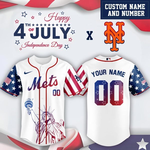 New York Mets Mlb X Bluey And Bingo Special Edition Custom Baseball Jersey
