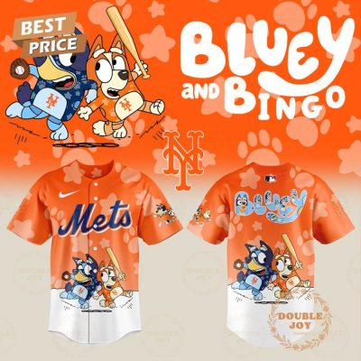 New York Mets Mlb X Bluey Night 2025 Limited Edition Baseball Jersey