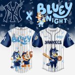 New York Yankees Mlb X Bluey And Bingo Special Edition Custom Baseball Jersey