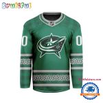 Nhl Columbus Blue Jackets For St.Patrick'S Day Limited New Hockey Jersey