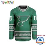Nhl St. Louis Blues For St.Patrick'S Day Limited New Hockey Jersey