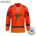 Nhl St. Louis Blues National Day For Truth And Reconciliation Design Hockey Jersey, Sport Jersey Shirt