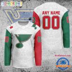 Nhl St. Louis Blues Personalized Mexican Heritage Hockey Jersey
