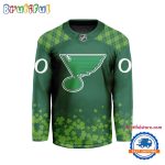 Nhl St. Louis Blues St.Patrick'S Day New Design Hockey Jersey, Nhl Patricks Day Jersey