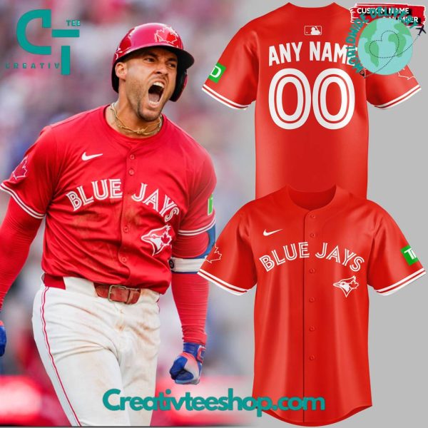 Toronto Blue Jays Canada Day 2025 Custom Baseball Jersey
