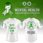 Philadelphia Phillies Special Mental Health Awareness Week Limited Edition Custom Baseball Jersey