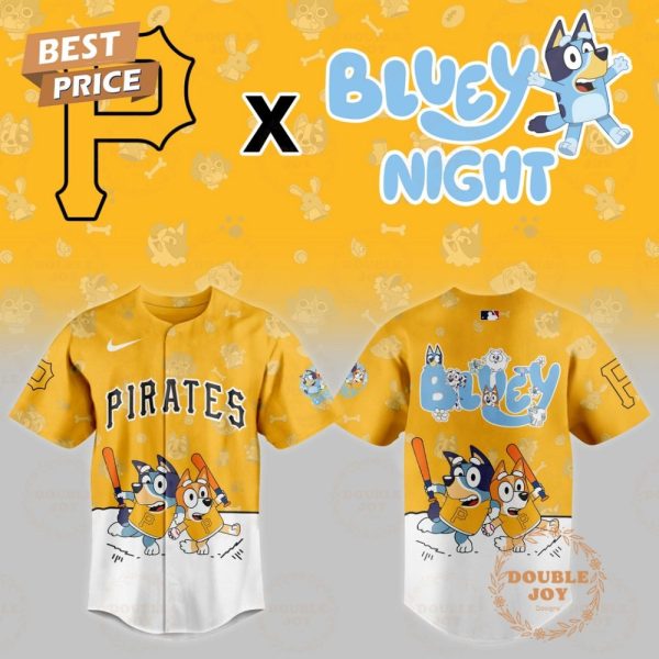 Pittsburgh Pirates Mlb 2025 Bluey Night New Edition Baseball Jersey