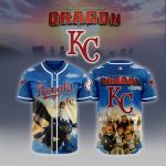 Premium Mlb Kansas City Royals X How To Train Your Dragon Custom Baseball Jersey