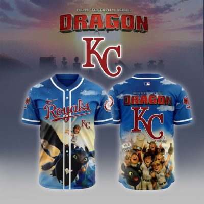 Premium Mlb Kansas City Royals X How To Train Your Dragon Custom Baseball Jersey