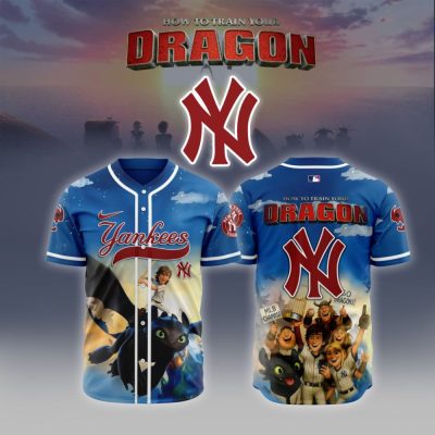 Premium Mlb New York Yankees X How To Train Your Dragon Custom Baseball Jersey
