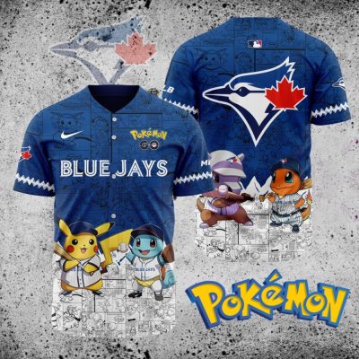 Premium Mlb Toronto Blue Jays X Pokemon Custom Baseball Jersey