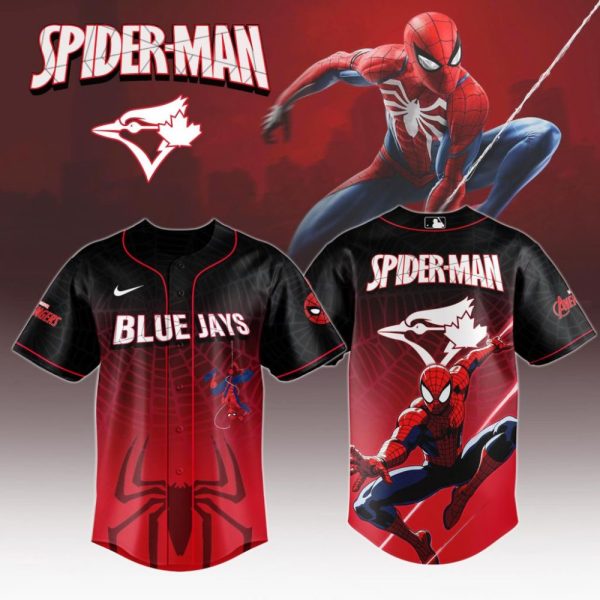 Premium Mlb Toronto Blue Jays X Spider-Man Custom Baseball Jersey