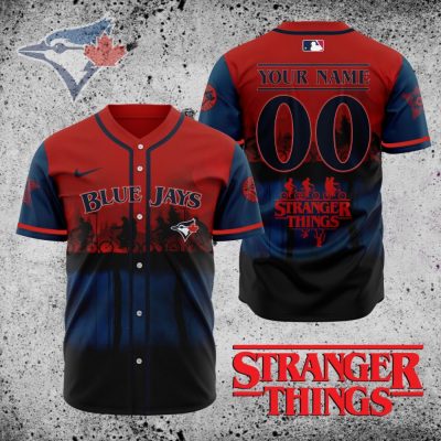 Premium Mlb Toronto Blue Jays X Stranger Things Custom Baseball Jersey