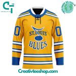 Nhl St Louis Blues Personalized Reverse Retro Hockey Jersey