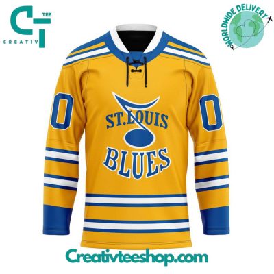 Nhl St Louis Blues Personalized Reverse Retro Hockey Jersey