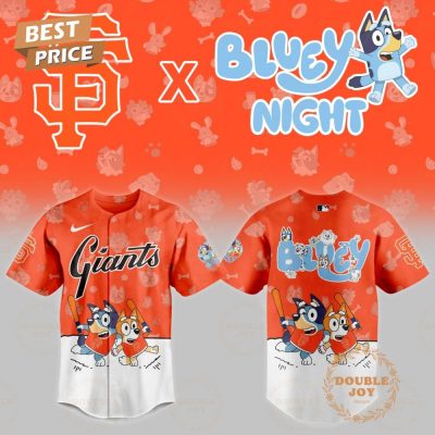 San Francisco Giants Mlb 2025 Bluey Night New Edition Baseball Jersey