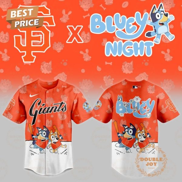 San Francisco Giants Mlb 2025 Bluey Night New Edition Baseball Jersey