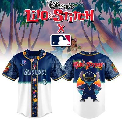 Seattle Mariners Mlb X Bluey And Bingo Special Edition Custom Baseball Jersey