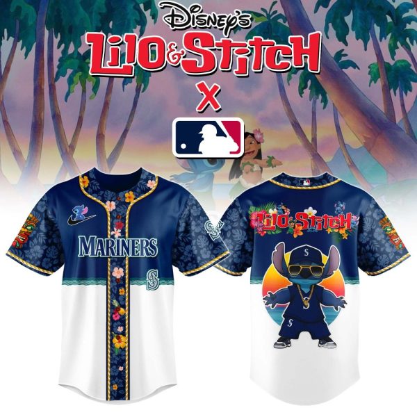 Seattle Mariners Mlb X Bluey And Bingo Special Edition Custom Baseball Jersey
