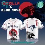 Godzilla X Toronto Blue Jays Japan Edition Special Baseball Jersey