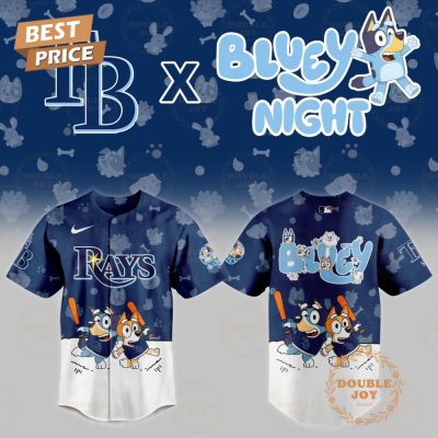 Tampa Bay Rays Mlb 2025 Bluey Night New Edition Baseball Jersey