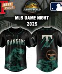 Texas Rangers Jurassic World Rebirth Game Night 2025 Special Edition Baseball Jersey