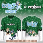 Texas Stars Bluey Night Game Hockey Jersey