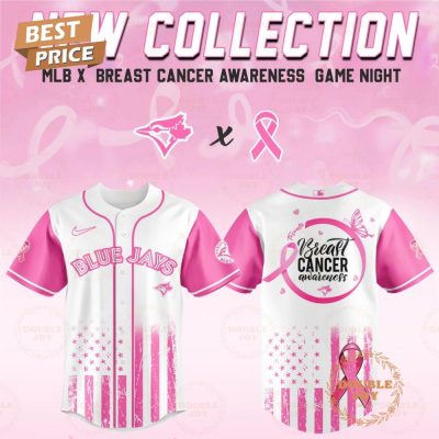 Toronto Blue Jays 2025 Breast Cancer Awareness Game Night Special Edition Baseball Jersey