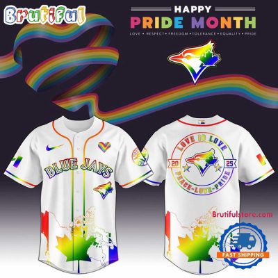 Toronto Blue Jays 2025 Happy Pride Month Limited Edition Baseball Jersey