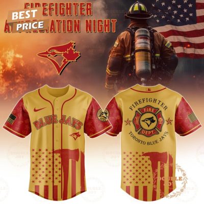 Toronto Blue Jays Firefighter Appreciation Night 2025 Limited Edition Baseball Jersey