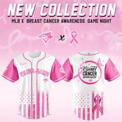 Toronto Blue Jays Mlb X Breast Cancer Awareness Month Hope In Pink Custom Baseball Jersey