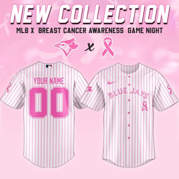 Toronto Blue Jays Mlb X Breast Cancer Awareness Month United In Pink Custom Baseball Jersey