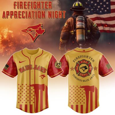 Toronto Blue Jays Mlb X Firefighter Appreciation Night Special Edition Custom Baseball Jersey