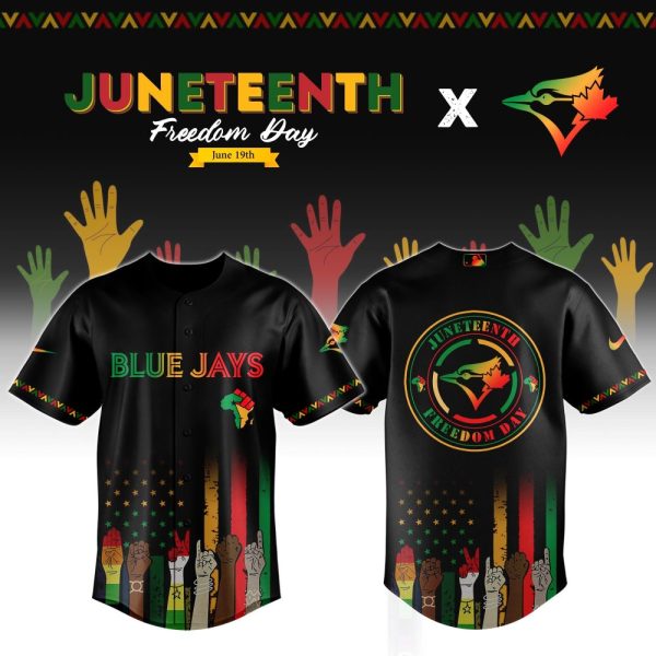Toronto Blue Jays Mlb X Juneteenth Custom Baseball Jersey