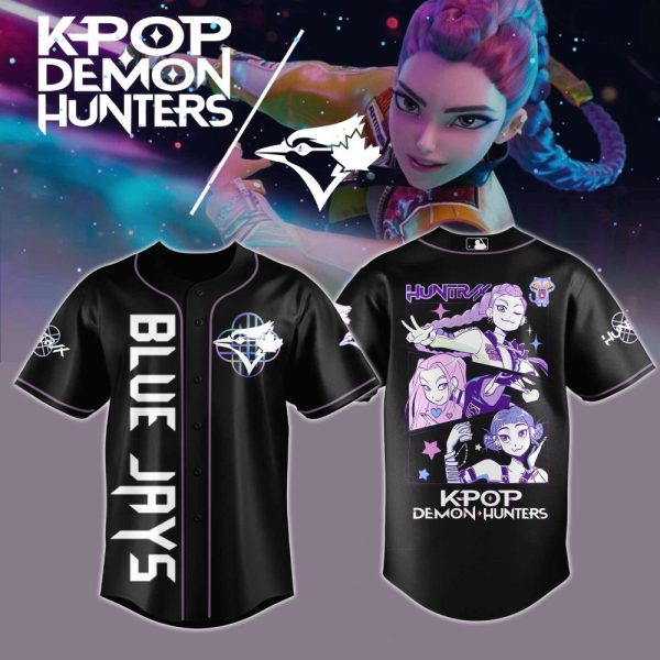 Toronto Blue Jays Mlb X Kpop Demon Hunters Custom Baseball Jersey