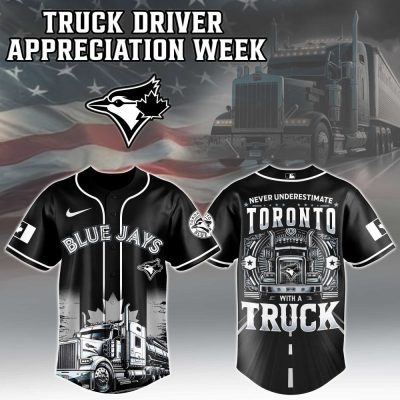 Toronto Blue Jays Mlb X Nation Truck Driver Appreciation Week Limited Edition Custom Baseball Jersey