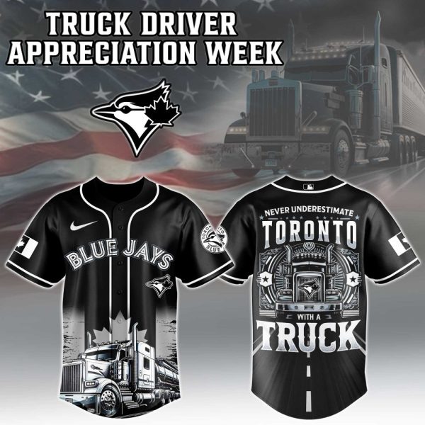 Toronto Blue Jays Mlb X Nation Truck Driver Appreciation Week Limited Edition Custom Baseball Jersey