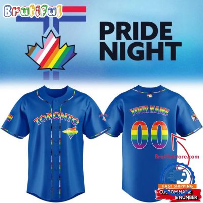 Toronto Blue Jays Pride Night Custom Name And Number Jersey Shirt