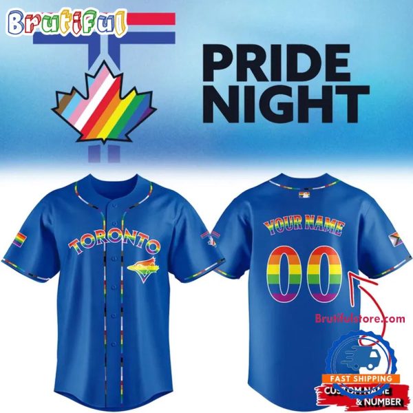 Toronto Blue Jays Pride Night Custom Name And Number Jersey Shirt