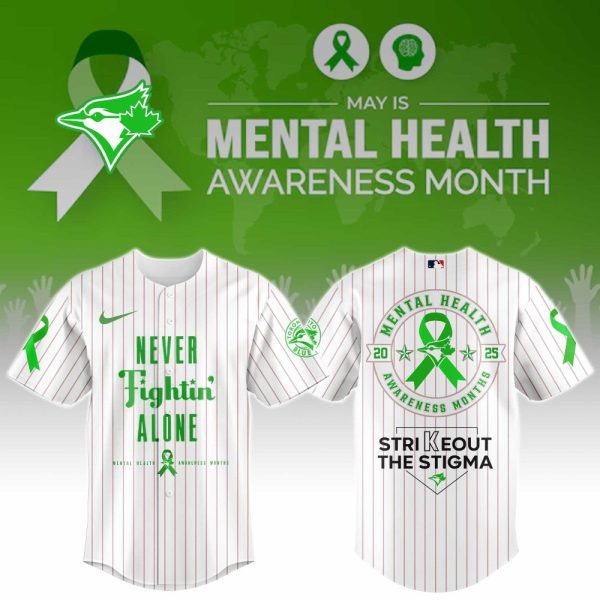 Toronto Blue Jays Special Mental Health Awareness Week Limited Edition Custom Baseball Jersey