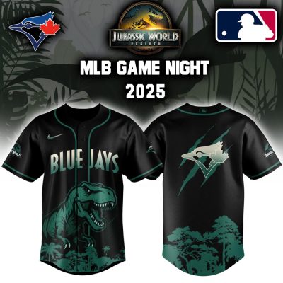 Toronto Blue Jays X Mlb Jurassic World Custom Baseball Jersey