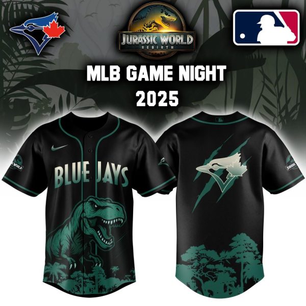 Toronto Blue Jays X Mlb Jurassic World Custom Baseball Jersey